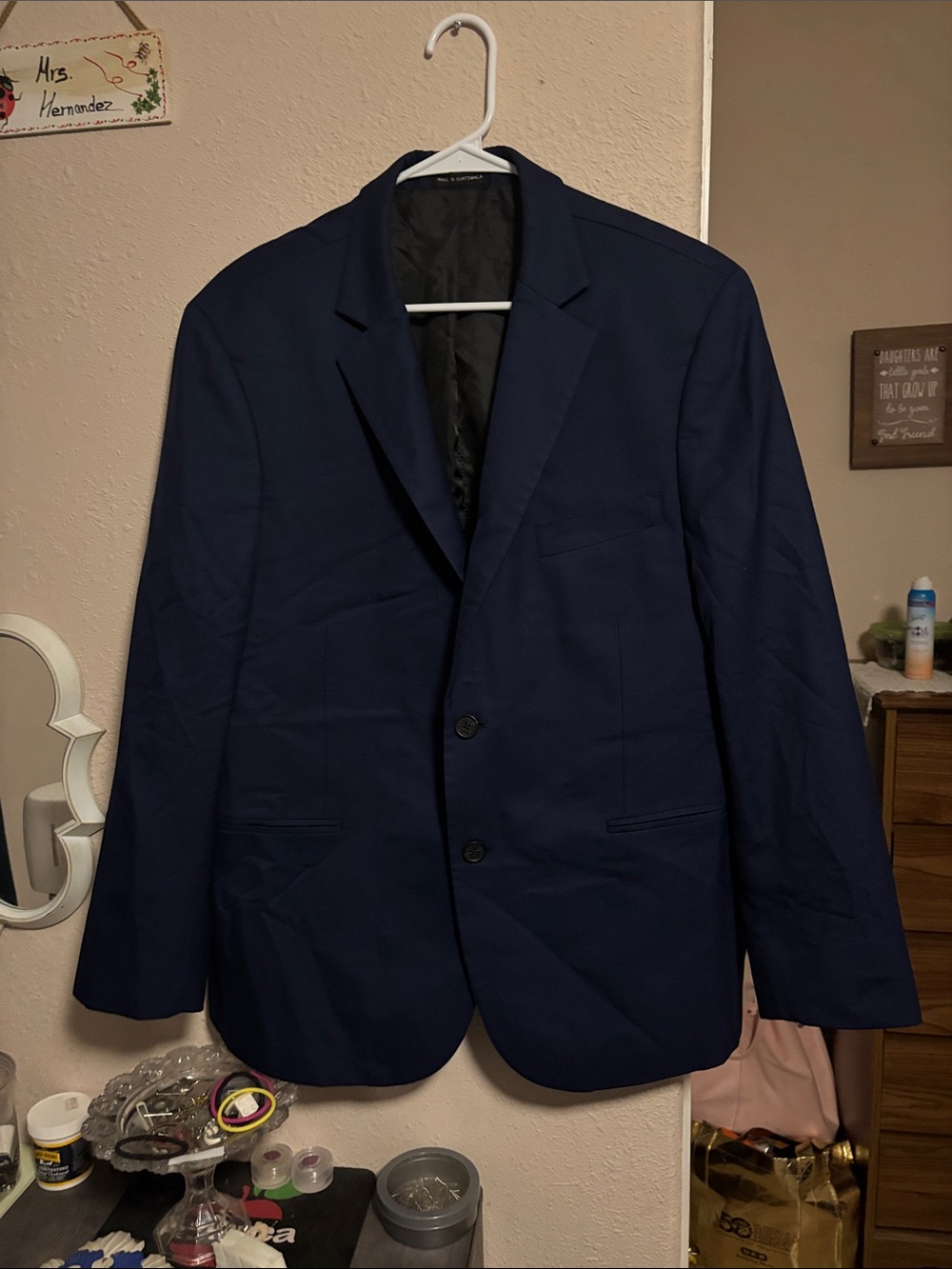 Men's Black by Vera Wang Navy  Blazer - Classic Single-Breasted Suit Jacket NWOT